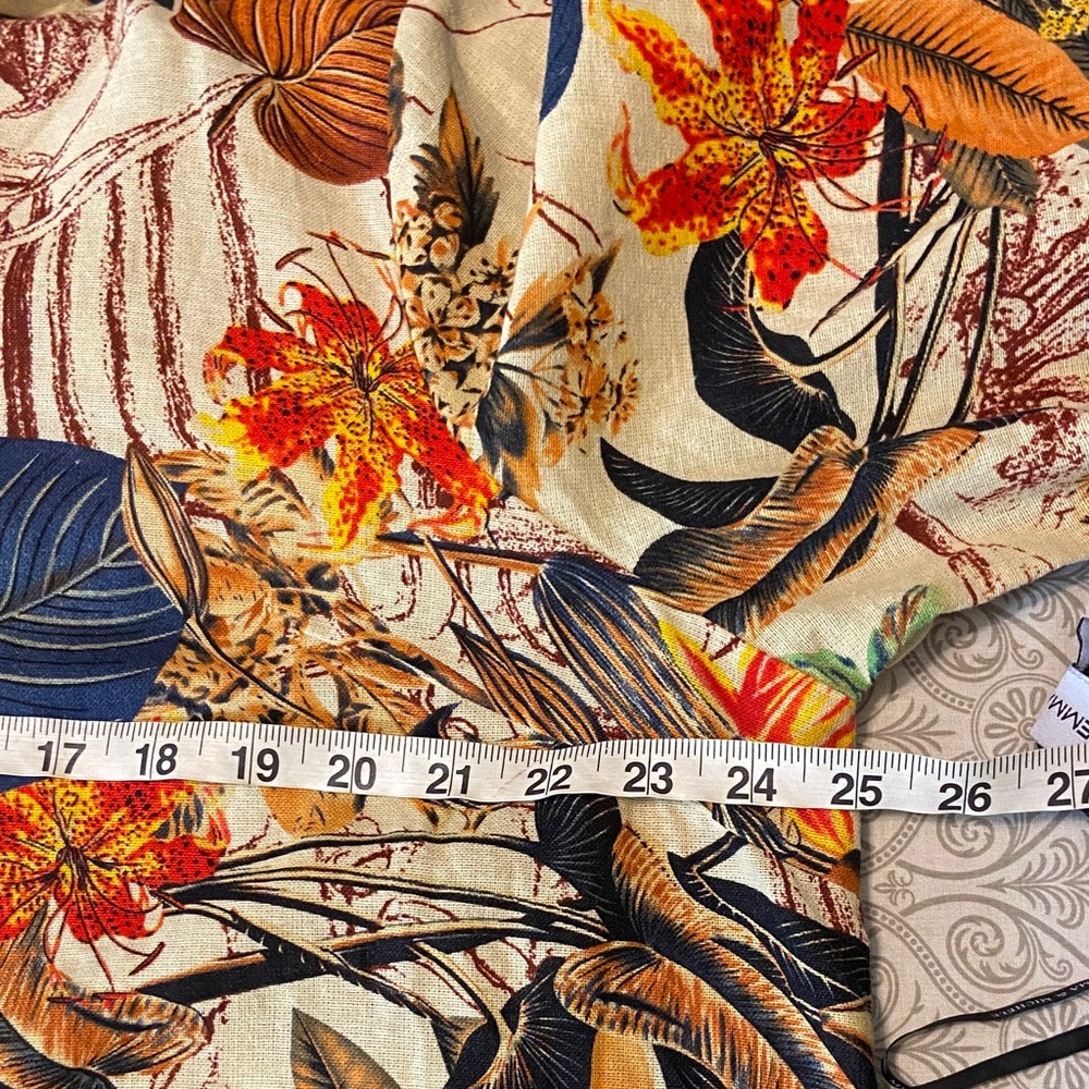 SHEIN Curve Tropical Floral Button Down High-Low Midi Shirt Tunic Dress 2XLarge - Picture 3 of 12